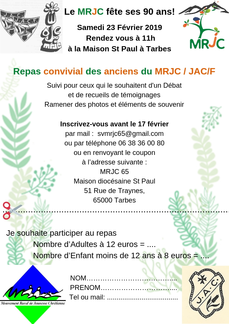 Repas des anciens JAC/F MRJC |MRJC